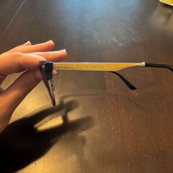 Gucci GG0051S Metal/Acetate Clubmasters- Black/Gold- W/ ORIGINAL DUST BAG & CASE - Picture 4 of 11